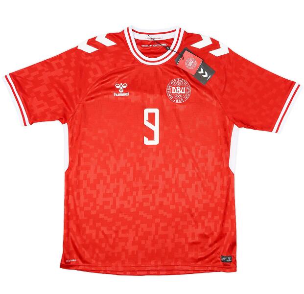 (image for) Højlund #9 Denmark Home Jersey Euro 2024